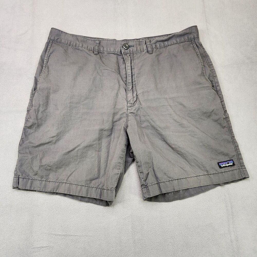 Patagonia Lightweight All Wear Chino Shorts Men‎ 36 Gray 8" Organic Cotton Hemp